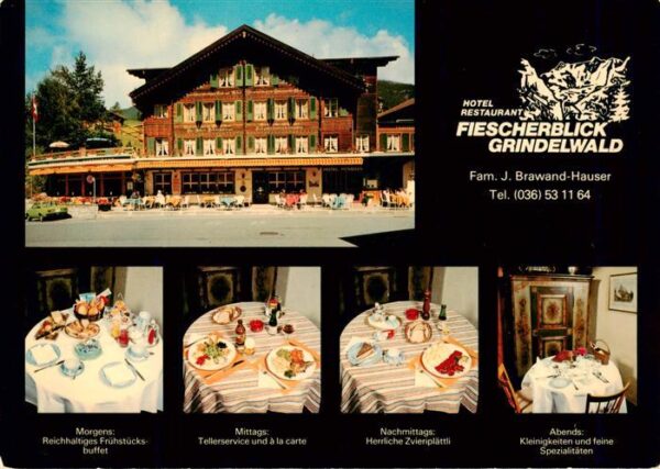 Grindelwald BE Hotel Restaurant Fiescherblick Morgen M