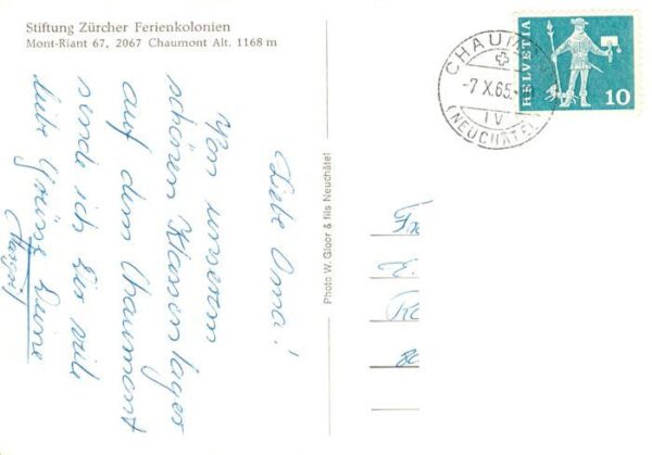 Chaumont 1168m NE Stiftung Zürcher Ferienkolonien – Bild 2