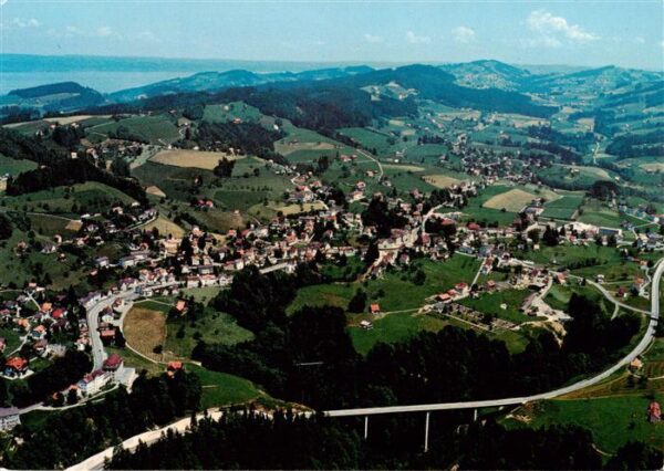 Teufen AR Fliegeraufnahme mit Leuenbachbrücke und