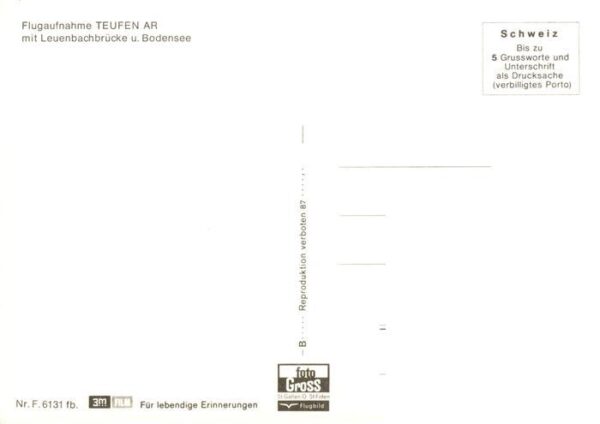 Teufen AR Fliegeraufnahme mit Leuenbachbrücke und – Bild 2