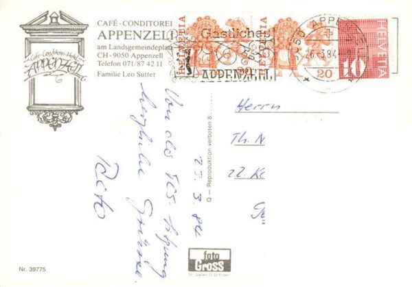 Appenzell IR Cafe Conditorei Hotel Appenzell Gasträu – Bild 2