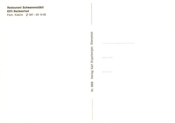 Beckenried Vierwaldstaettersee NW Restaurant Schwanenstübli Gasträume – Bild 2