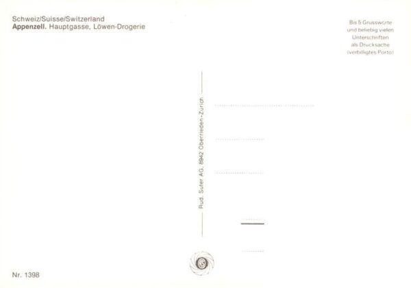 Appenzell IR Hauptgasse Löwen Drogerie – Bild 2