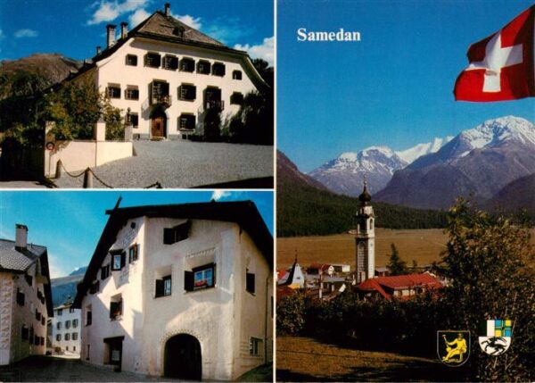 Samedan Samaden GR Gasthäuser Kirche