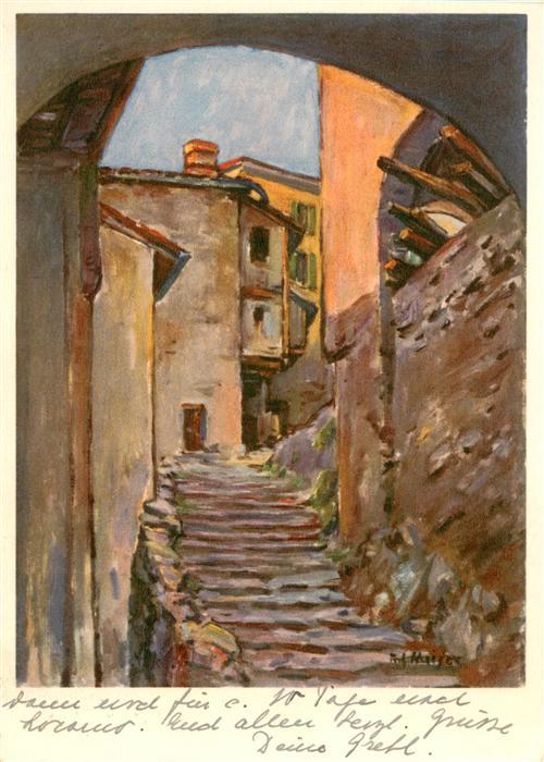 Gandria Lago di Lugano Dorfgasse