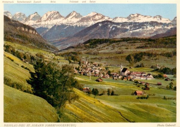 Neu St Johann Nesslau SG Panorama Obertoggenburg