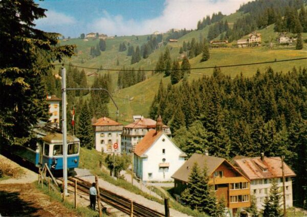 Rigi Kloesterli mit Blick gegen Rigi Staffel und Eisenb