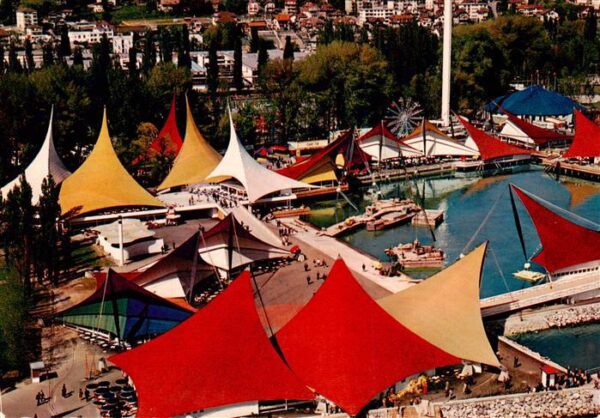 Ouchy Lausanne VD vue aerienne du quartier de cour et l’a