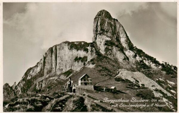 Staubern 1794m IR Berggasthaus Staubern mit Staubernkanze