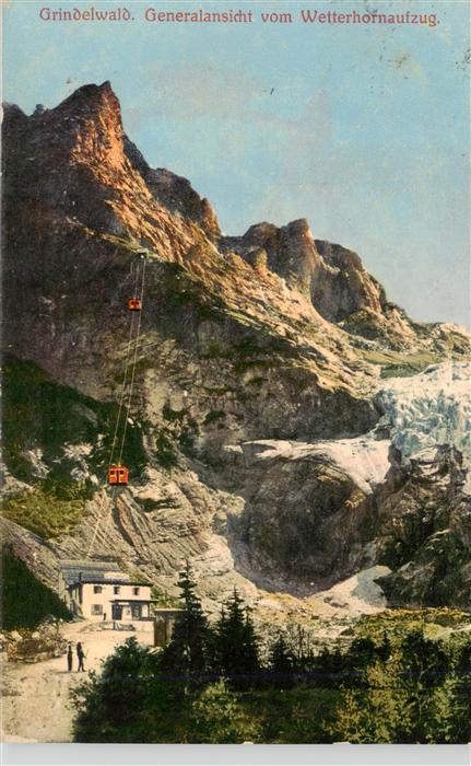 Grindelwald BE Generalansicht vom Wetterhornaufzug