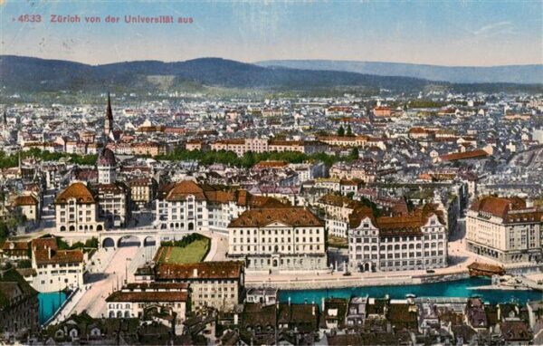 Zuerich  ZH Blick von der Universität
