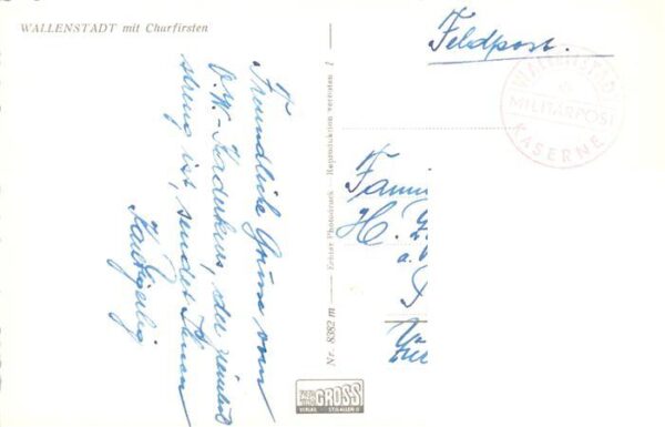 Wallenstadt Walenstadt SG mit Churfirsten Feldpost – Bild 2