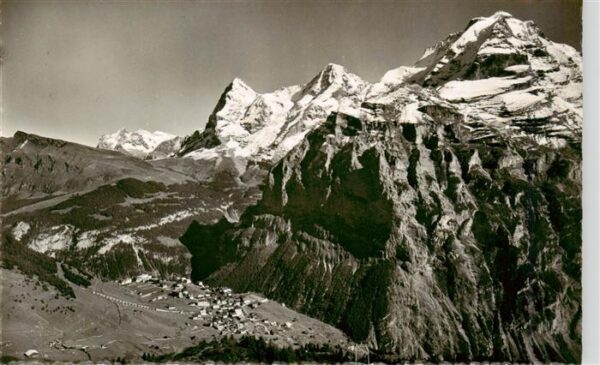 Muerren BE Lauberhorn Wetterhorn Eiger Mönch Jungf