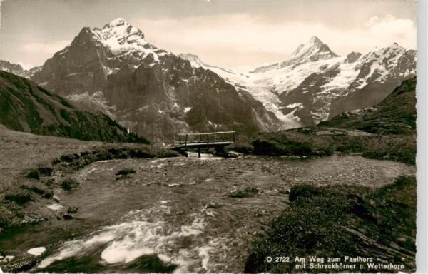 Faulhorn 2683m BE mit Schreckhörner und Wetterhorn