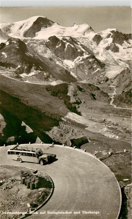 Sustenstrasse Blick auf Steingletscher und Tierberge