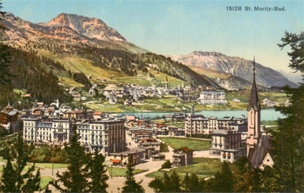 St Moritz Bad GR Panorama