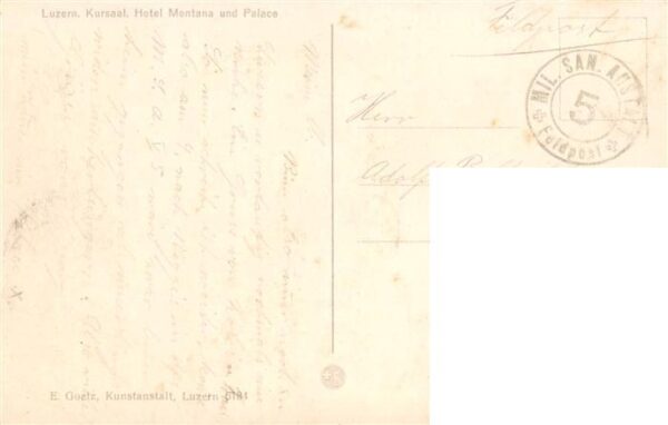 Luzern  LU Ansicht vom See aus Hotel Montana und P – Bild 2