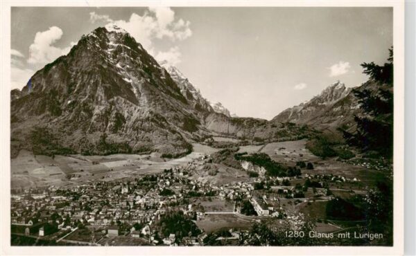 Glarus GL Panorama Blick gegen Lurigen