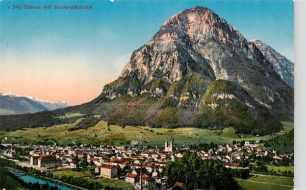 Glarus GL Panorama Blick gegen Vorderglärnisch