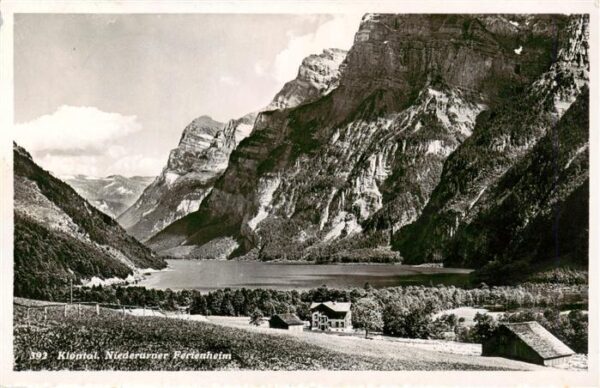 Niederurnen GL Panorama mit Ferienheim See Alpen