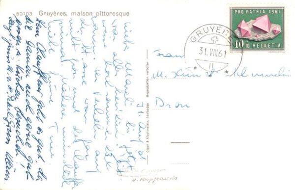 Gruyeres  Gruyere Greyerz FR Maison pittoresque – Bild 2