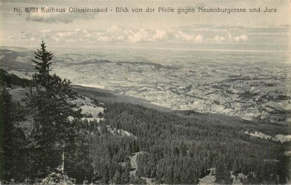 Ottenleuebad Guggisberg BE Panorama Blick von der Pfeife gegen Neu