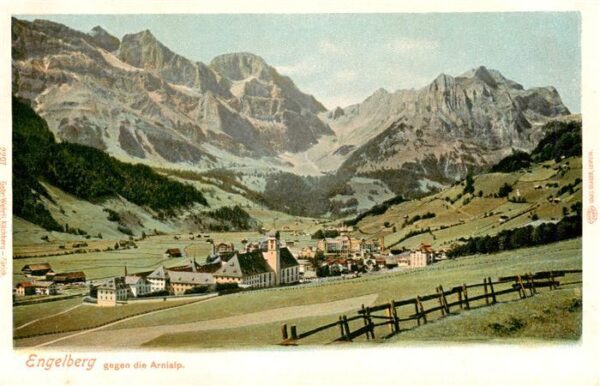 Engelberg  OW Panorama Blick gegen Arnialp