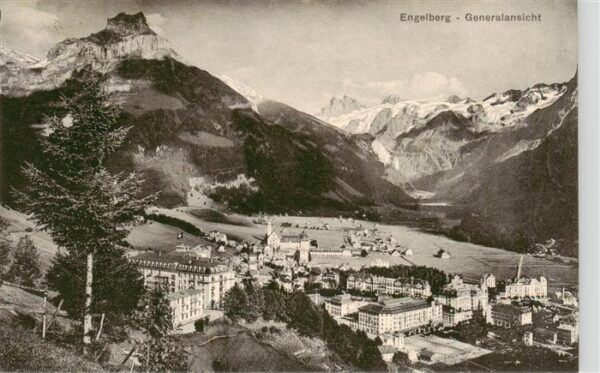 Engelberg  OW Generalansicht Alpenpanorama