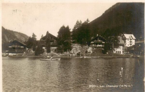 Lac Champex VS Ansicht vom See aus