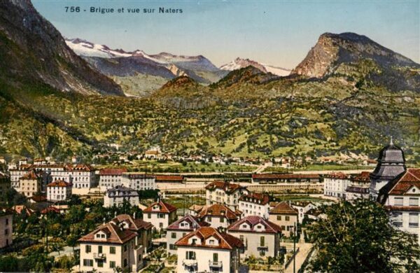 Brigue Brig VS Vue panoramique sur Naters
