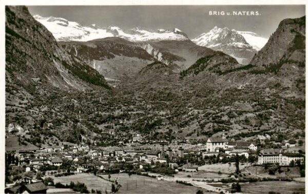 Brig Glis Brigue VS und Naters Panorama