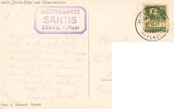 Saentis 2504m AR Säntis Hotel und Observatorium – Bild 2
