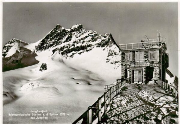 Jungfraujoch 3457m BE Meteorologische Station an der Sphinx m