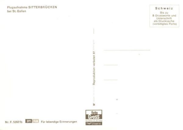 Sitterbruecken St Gallen SG Fliegeraufnahme – Bild 2