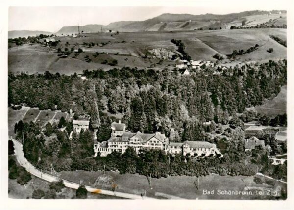 Bad Schoenbrunn Menzingen ZG Fliegeraufnahme