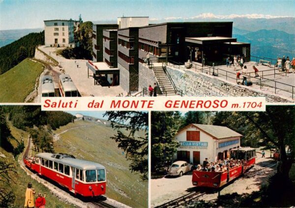 Monte-Generoso 1704m Lugano TI Gipfelrestaurant Bergbahn Bella Vista B