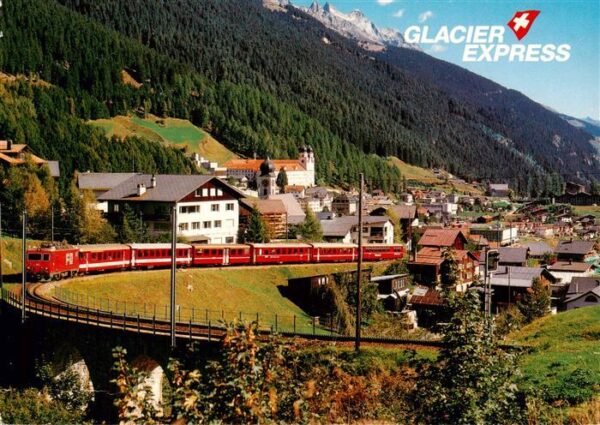 Disentis GR Glacier Express auf der Furka Oberalp S