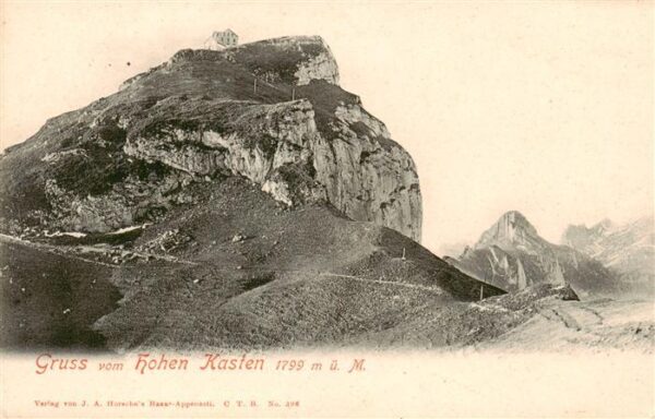 Hohenkasten Hoher Kasten 1799m IR Gipfelhaus