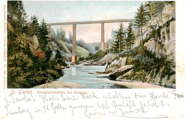 St Gallen SG Eisenbahnbrücke bei Bruggen
