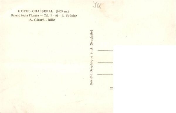 St Imier BE Hotel du Chasseral – Bild 2
