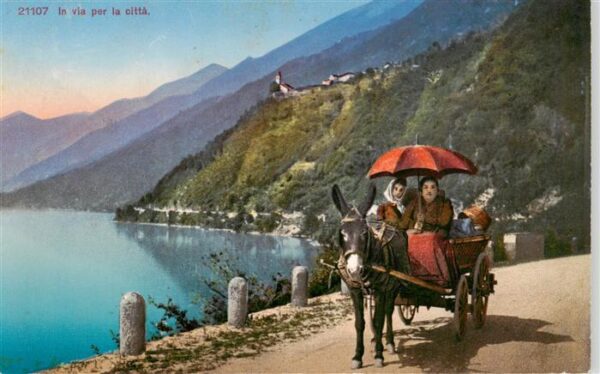 Brissago Lago Maggiore TI In via per la città