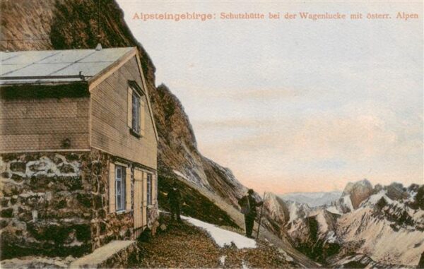 Alpstein GR Schutzhütte bei der Wagenlucke mit öste