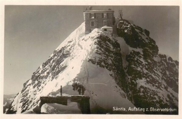 Saentis 2504m AR Aufstieg zum Observatorium