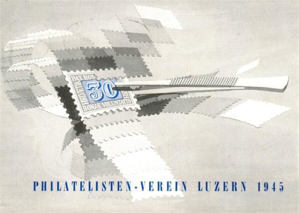 Luzern  LU Philatelisten Verein Luzern 1945 Einlad