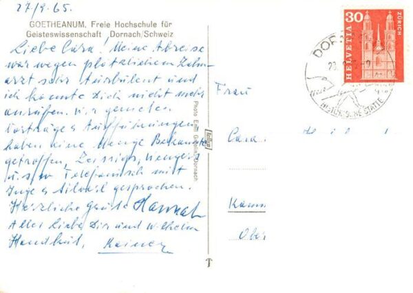 Dornach  SO Goetheanum Freie Hochschule für Geistes – Bild 2