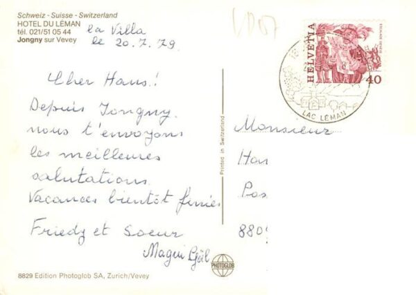 Jongny-sur-Vevey VD Hotel du Leman – Bild 2