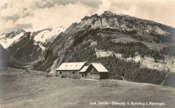 Saentis 2504m AR Ebenalp vom Aufstieg zum Alpsiegel
