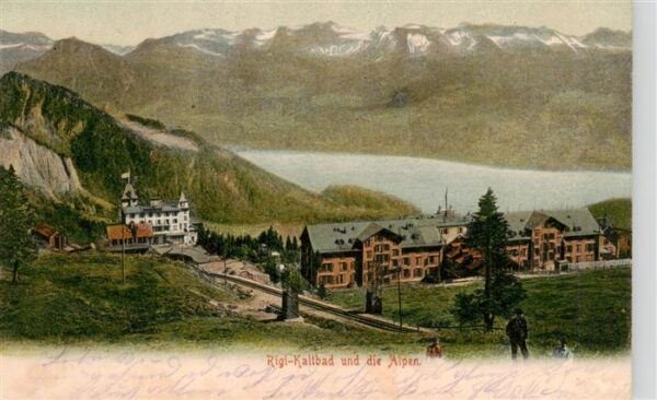 Rigi Kaltbad Panorama Hotels mit Alpen