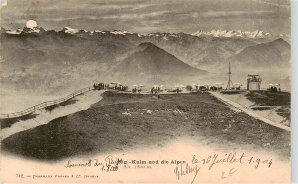 Rigi Kulm und die Alpen