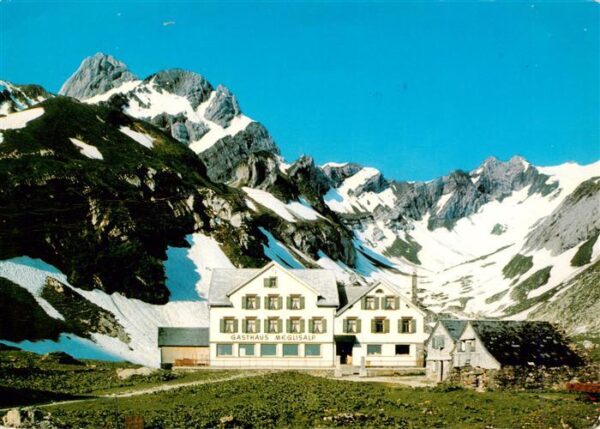 Weissbad IR Berggasthaus Meglisalp mit Altmann und